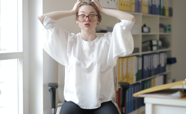 A woman having debt problems