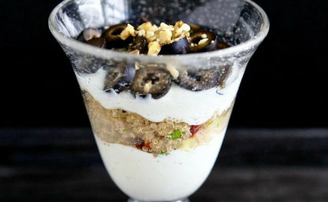 Savory Mediterranean Yogurt Parfait