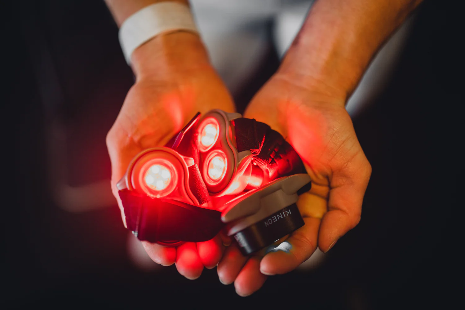Kineon's at-home red light therapy device reduces pain and inflammation with Low-Level Laser Therapy (LLLT) .
