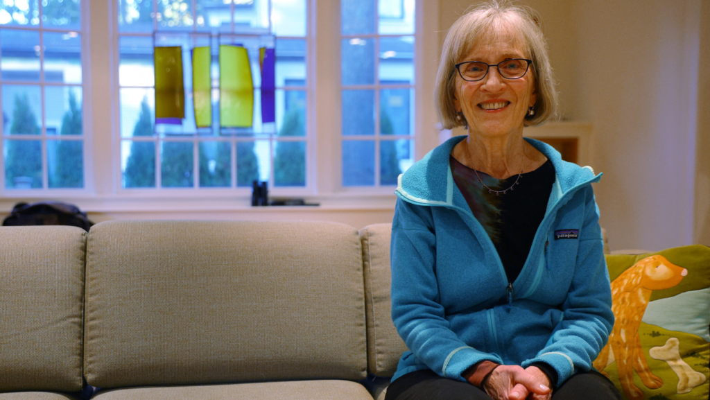 Harvard professor Claudia Goldin poses for a portrait after winning the Nobel Prize for Economics at her home in Cambridge, Massachusetts | Photo by Brian Snyder/Reuters